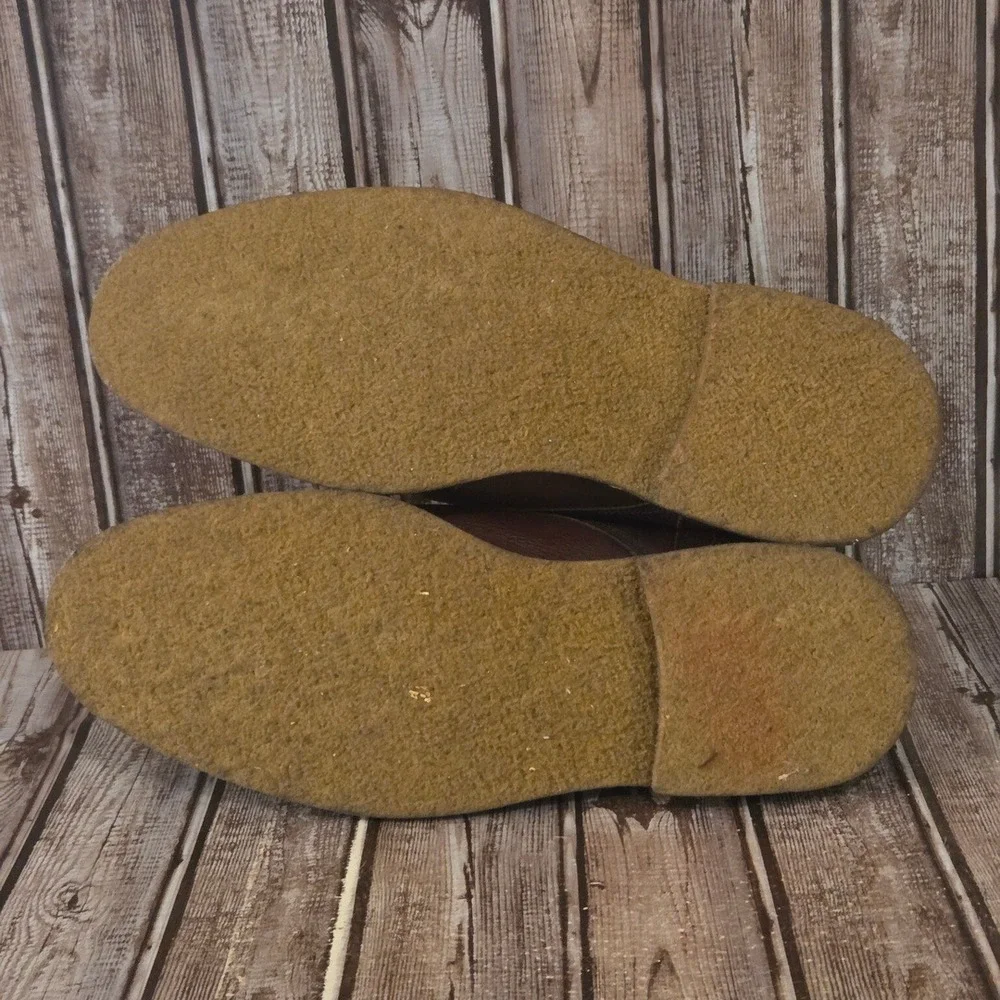 Sz 13 M Mens Johnston & Murphy Copeland Chukka Brown Leather Crepe Sole Boots
